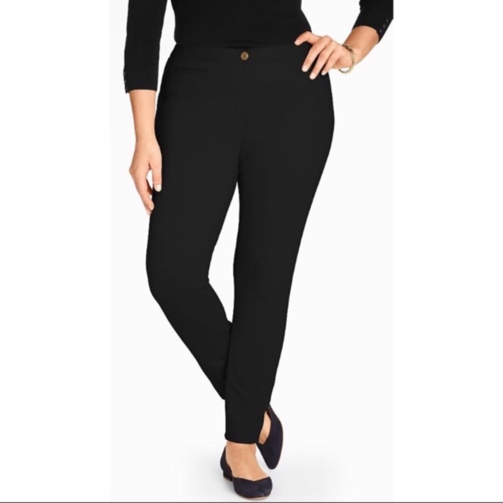 Talbots Dalton Navy Blue Stretch Skinny Pants, Business Casual, Neutral, Classic